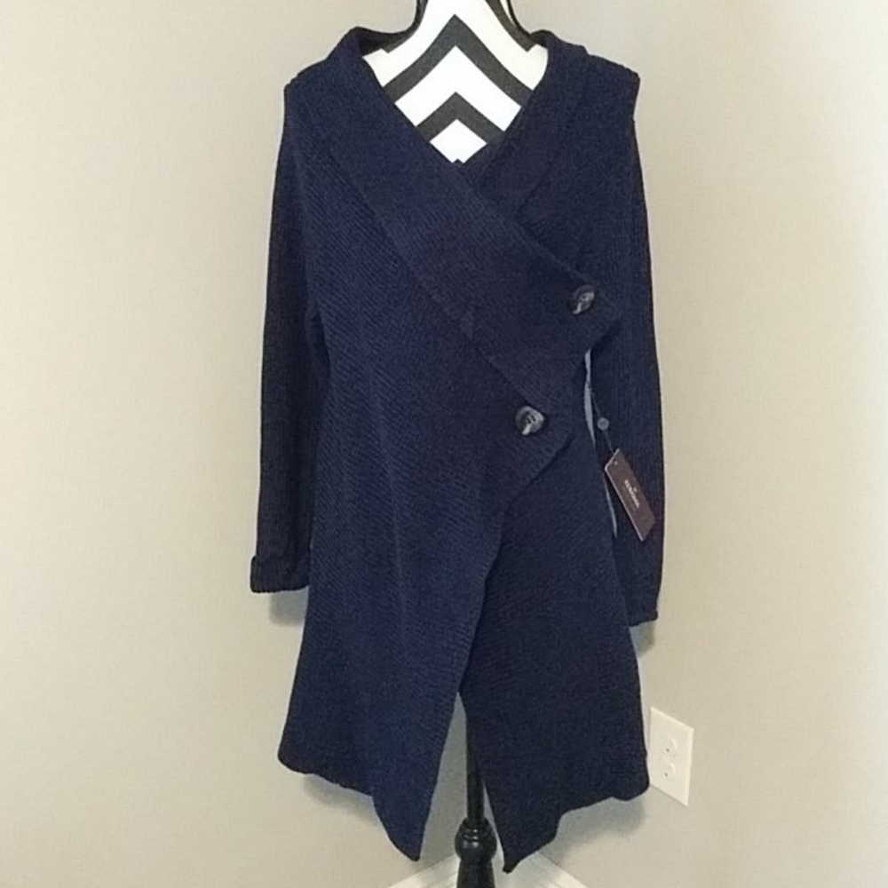Kerisma wrap navy blue cardigan